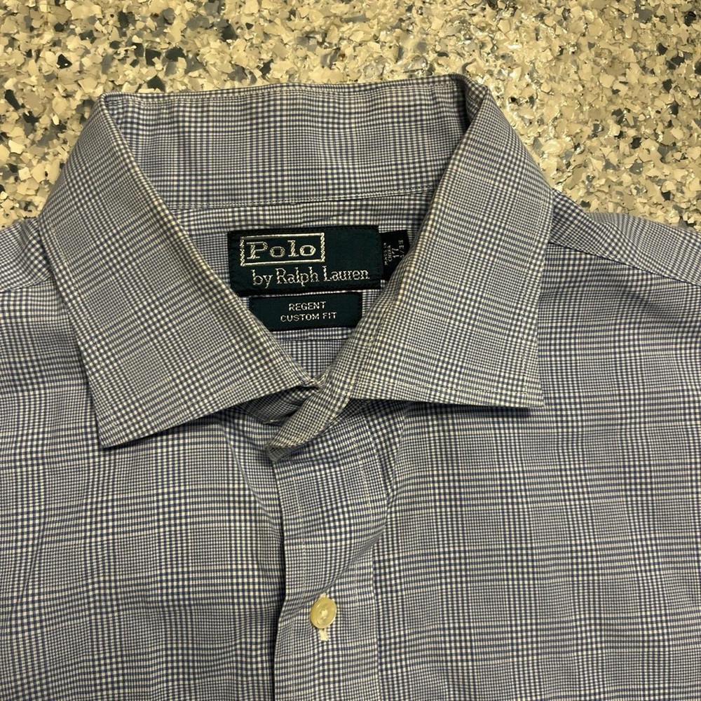 Polo by Ralph Lauren Men's Blue Plaid Shirt